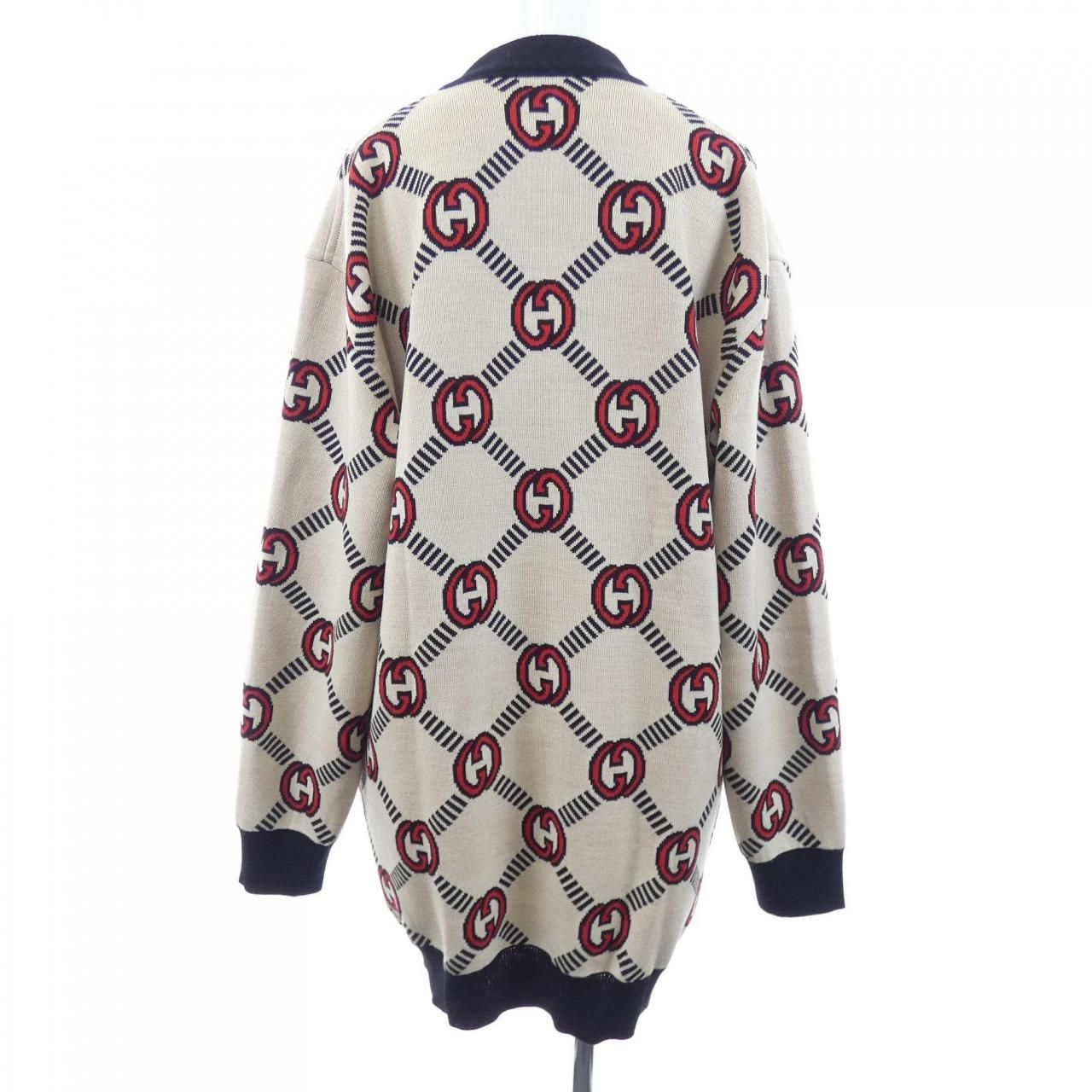 Gucci Interlocking Cardigan Black — view 8