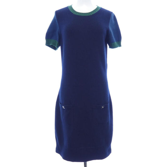 Chanel Turnlock Dress Navy