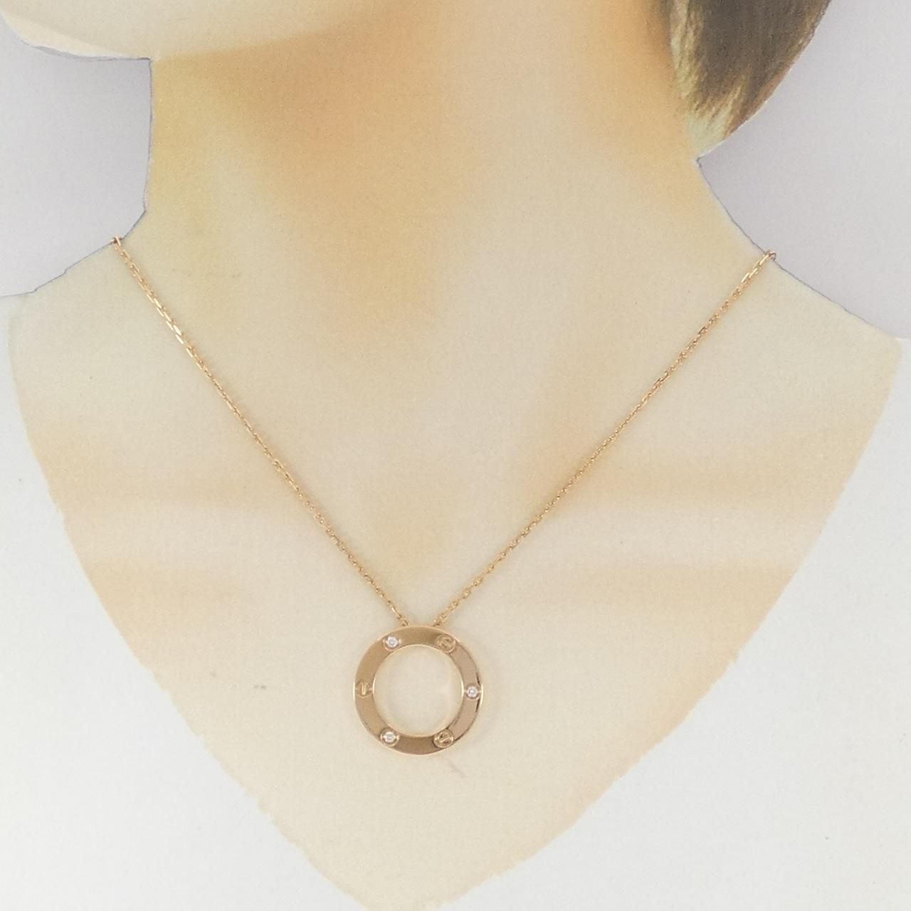 Cartier Love Necklace Half Diamond — view 6