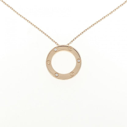 Cartier Love Necklace Half Diamond