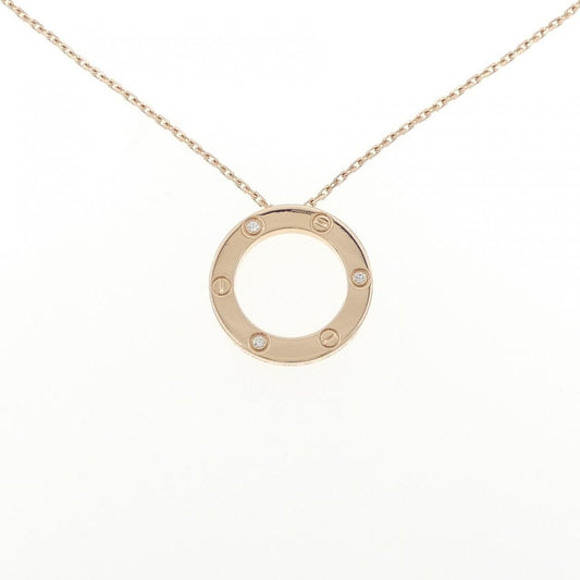 Cartier Love Necklace Half Diamond