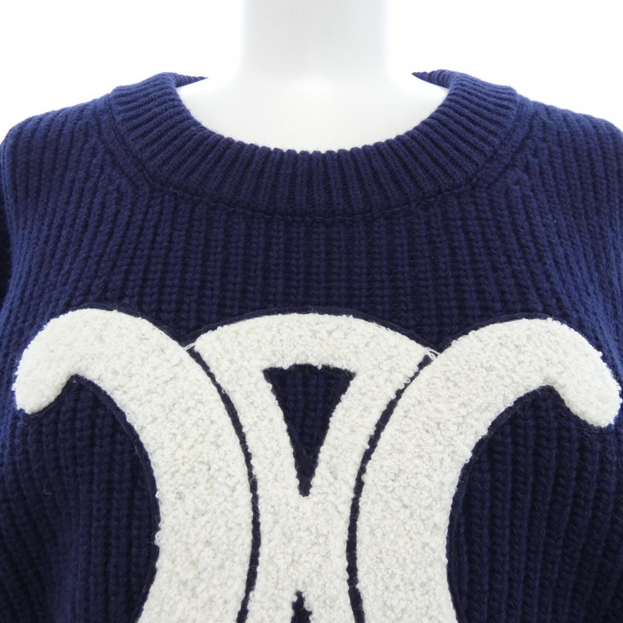 Celine Knit Sweater White — view 5