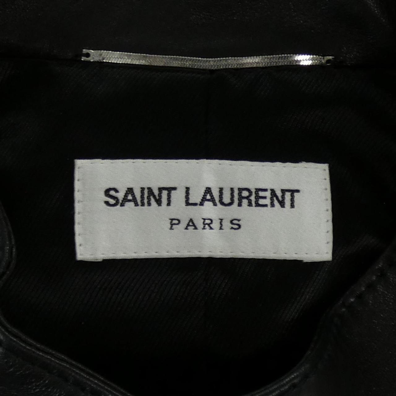 Saint Laurent Leather Rider's Jacket — view 4