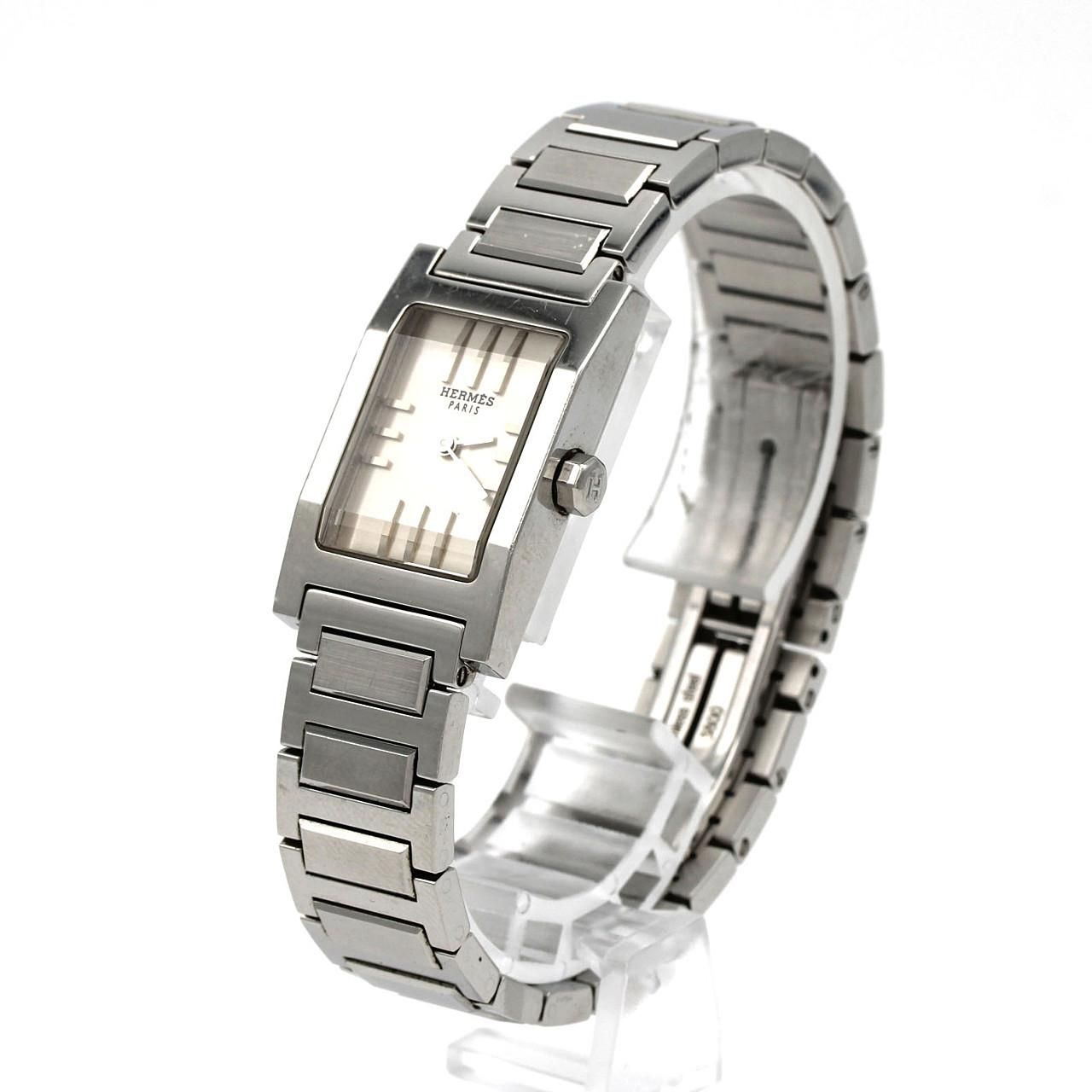 Hermes Tandem SS Quartz Watch — view 2