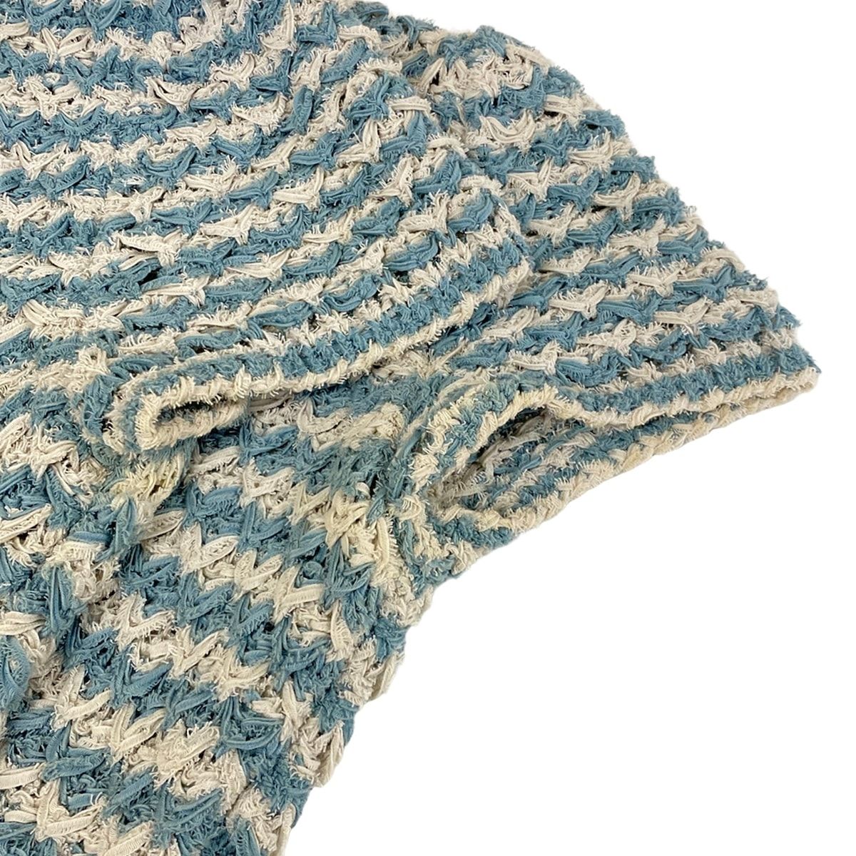 Chanel Dress 36 S Light Blue Ivory Cotton — view 6
