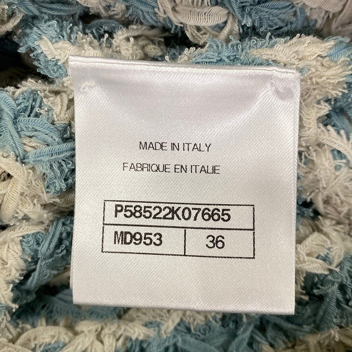 Chanel Dress 36 S Light Blue Ivory Cotton — view 4