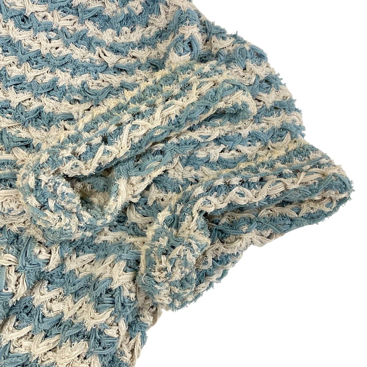 Chanel Dress 36 S Light Blue Ivory Cotton — view 7