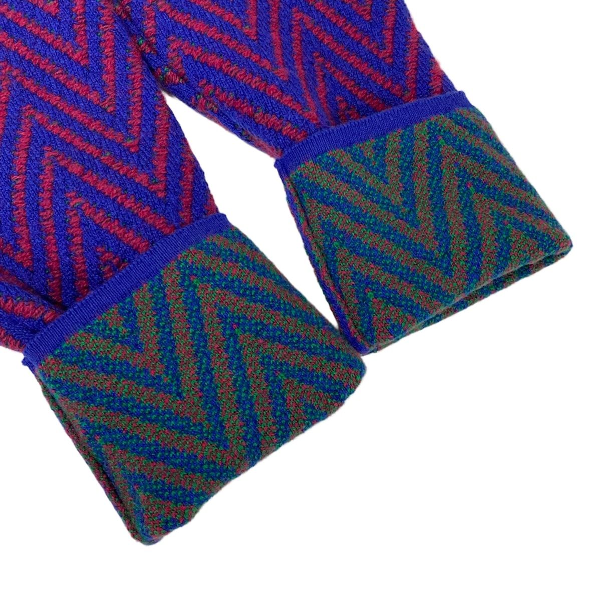 Chanel Dress 36 S Blue Red Green Cashmere — view 7