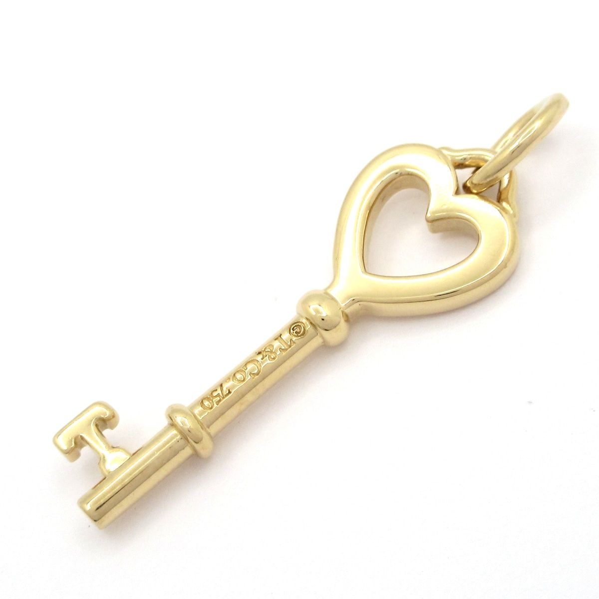 Tiffany & Co Pendant Top Heart Key 18k Yellow Gold — view 2