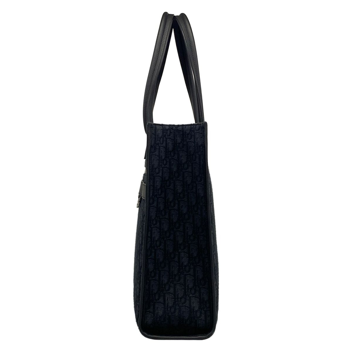Dior Tote Safari Navy Black White Leather — view 4