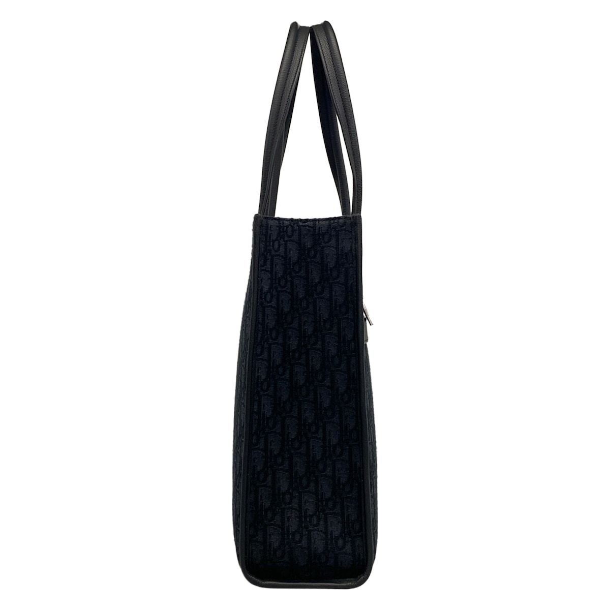 Dior Tote Safari Navy Black White Leather — view 2