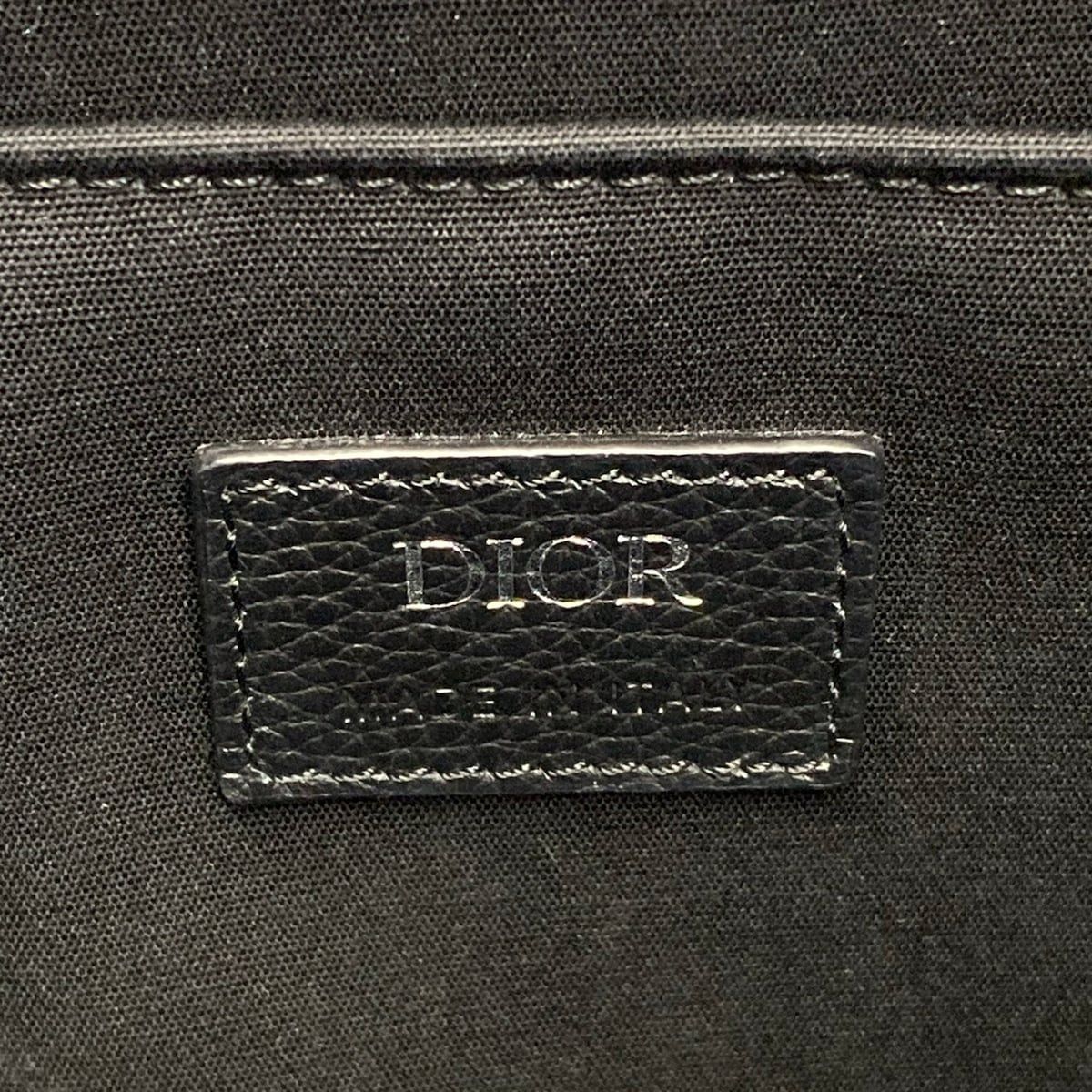 Dior Tote Safari Navy Black White Leather — view 9