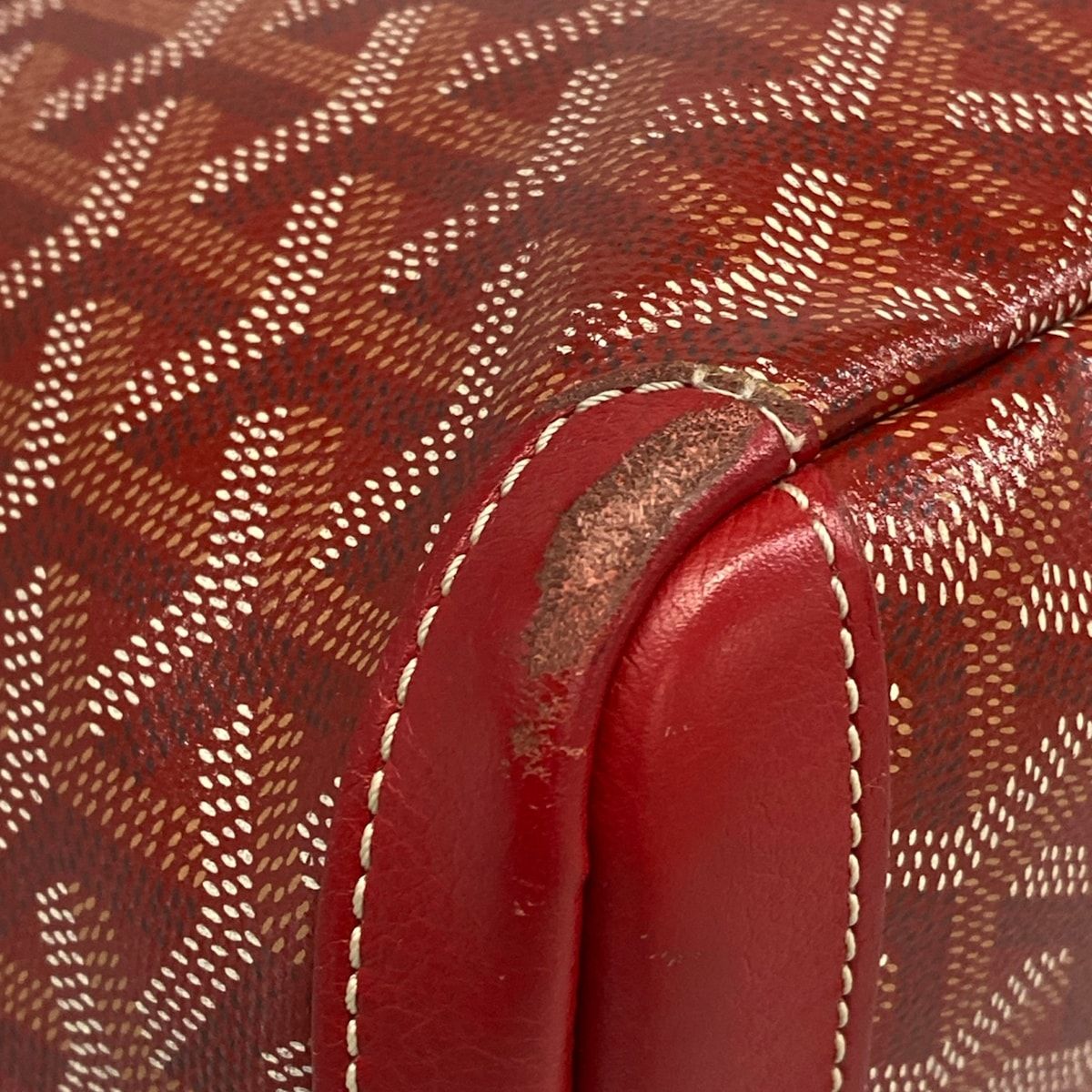 Goyard Shoulder Bag Artois PM Red Leather — view 6