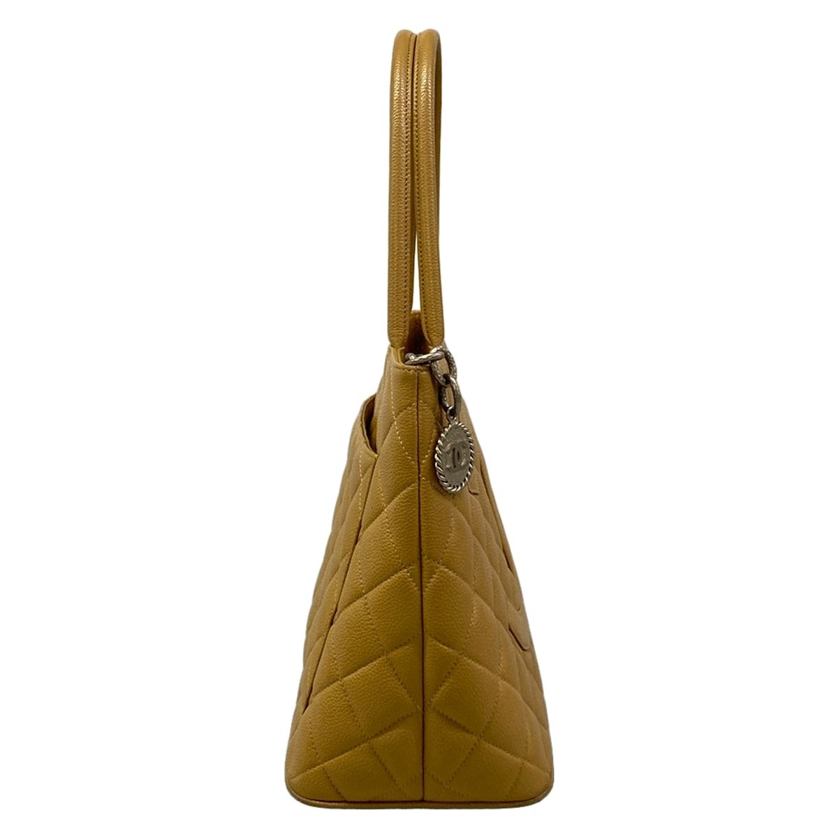 Chanel Tote Medallion Beige Matte Silver — view 2