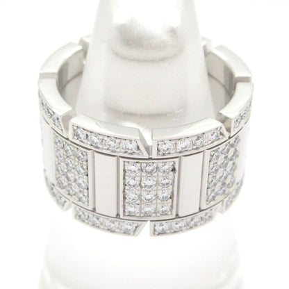 Cartier Ring 51 Tank Francaise LM 18k White Gold Diamond Pave — view 3