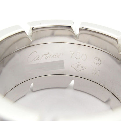 Cartier Ring 51 Tank Francaise LM 18k White Gold Diamond Pave — view 5