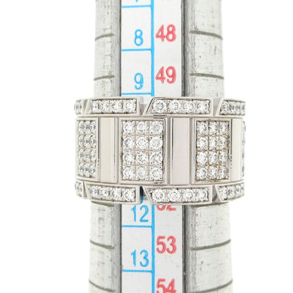 Cartier Ring 51 Tank Francaise LM 18k White Gold Diamond Pave — view 6