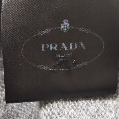 Prada Sleeveless Sweater 38 S Gray Crew Neck with Scarf Cashmere — view 5