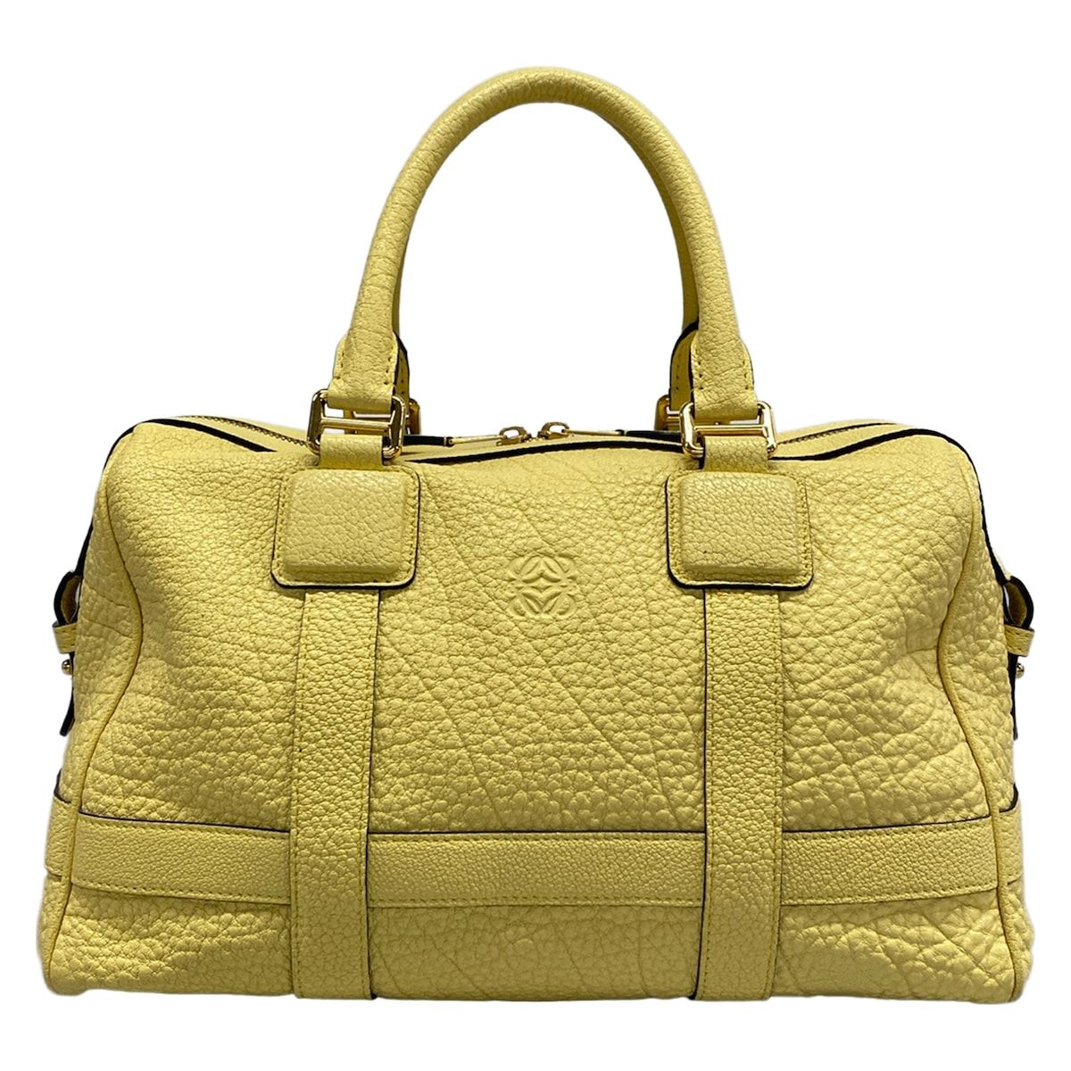 Loewe Handbag Paseo Yellow Leather