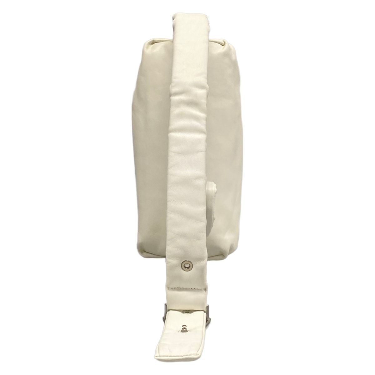 Bottega Veneta Shoulder Bag the Body Pouch White Gathered Leather — view 3