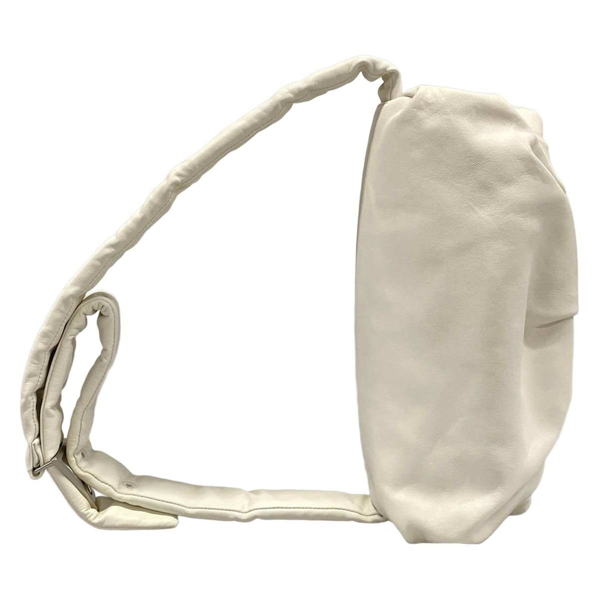 Bottega Veneta Shoulder Bag the Body Pouch White Gathered Leather — view 2