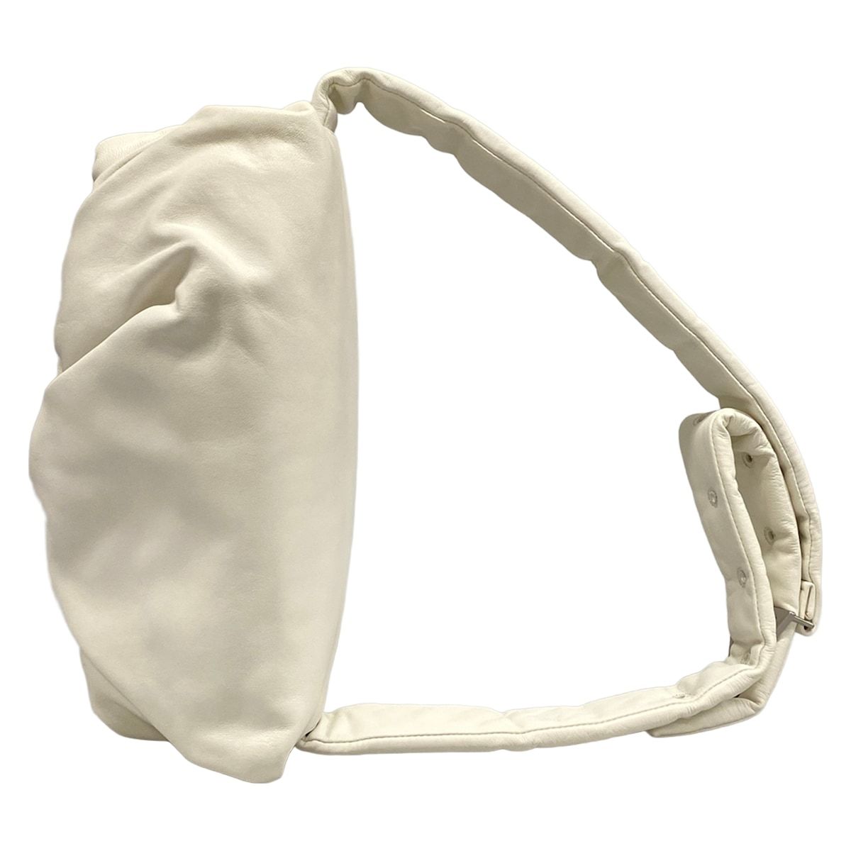 Bottega Veneta Shoulder Bag the Body Pouch White Gathered Leather — view 4