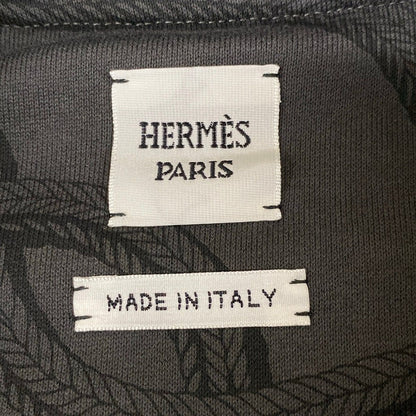 Hermes Jacket 38 M Palfloire Mix Black Dark Gray Cotton — view 3