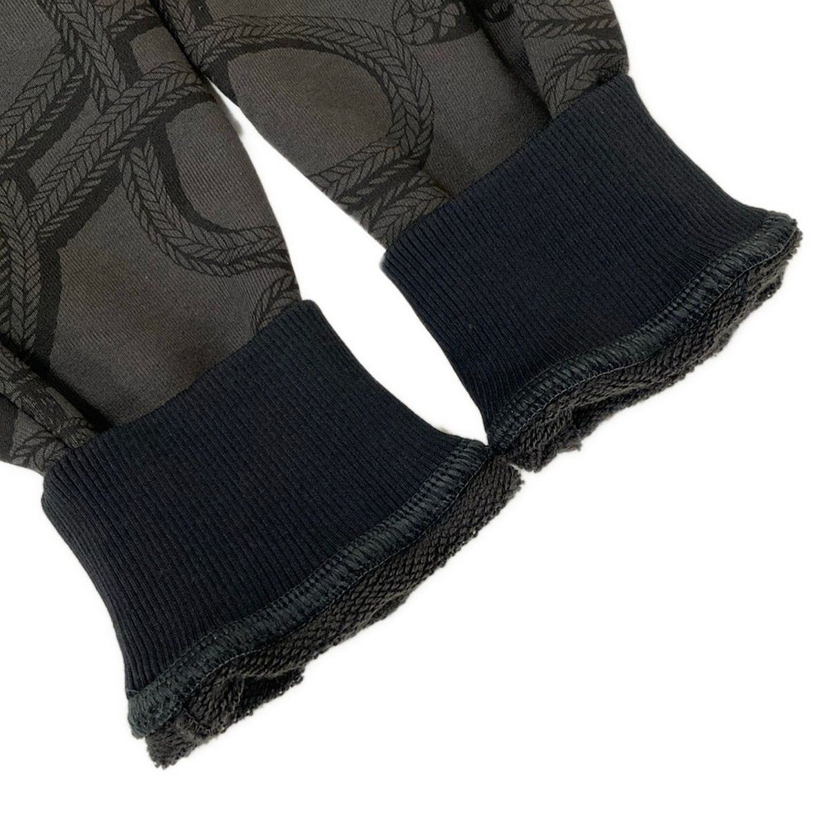 Hermes Jacket 38 M Palfloire Mix Black Dark Gray Cotton — view 7