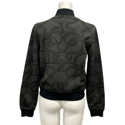 Hermes Jacket 38 M Palfloire Mix Black Dark Gray Cotton — view 2