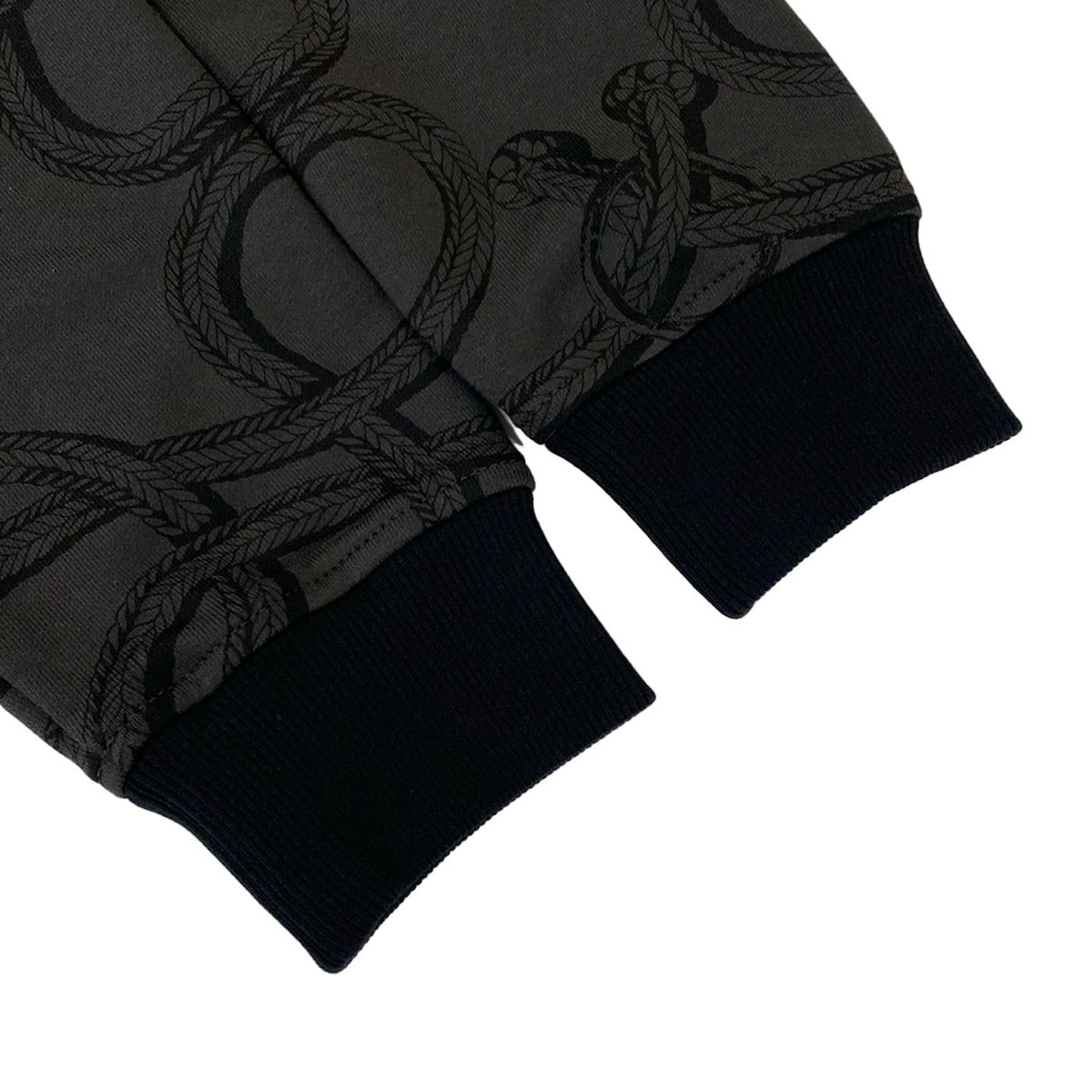 Hermes Jacket 38 M Palfloire Mix Black Dark Gray Cotton — view 6