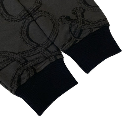 Hermes Jacket 38 M Palfloire Mix Black Dark Gray Cotton — view 6