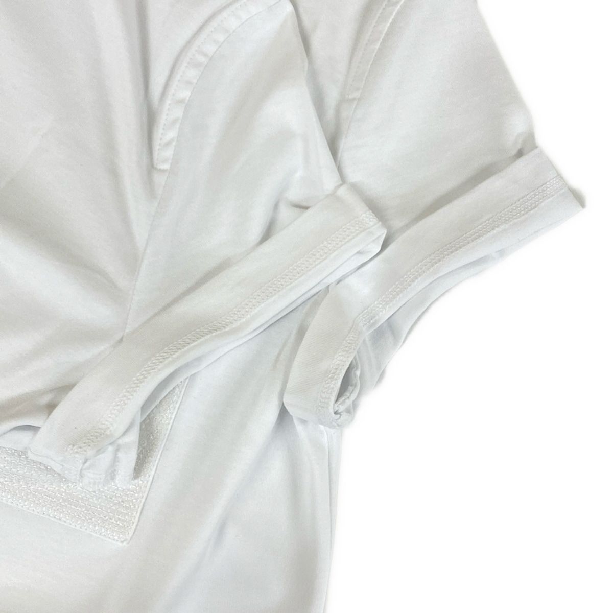 Hermes Short Sleeve T-Shirt 40 M Same Embroidered Pocket White Crew Neck — view 6