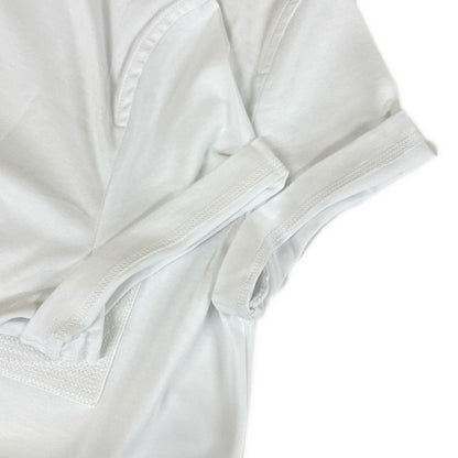 Hermes Short Sleeve T-Shirt 40 M Same Embroidered Pocket White Crew Neck — view 6