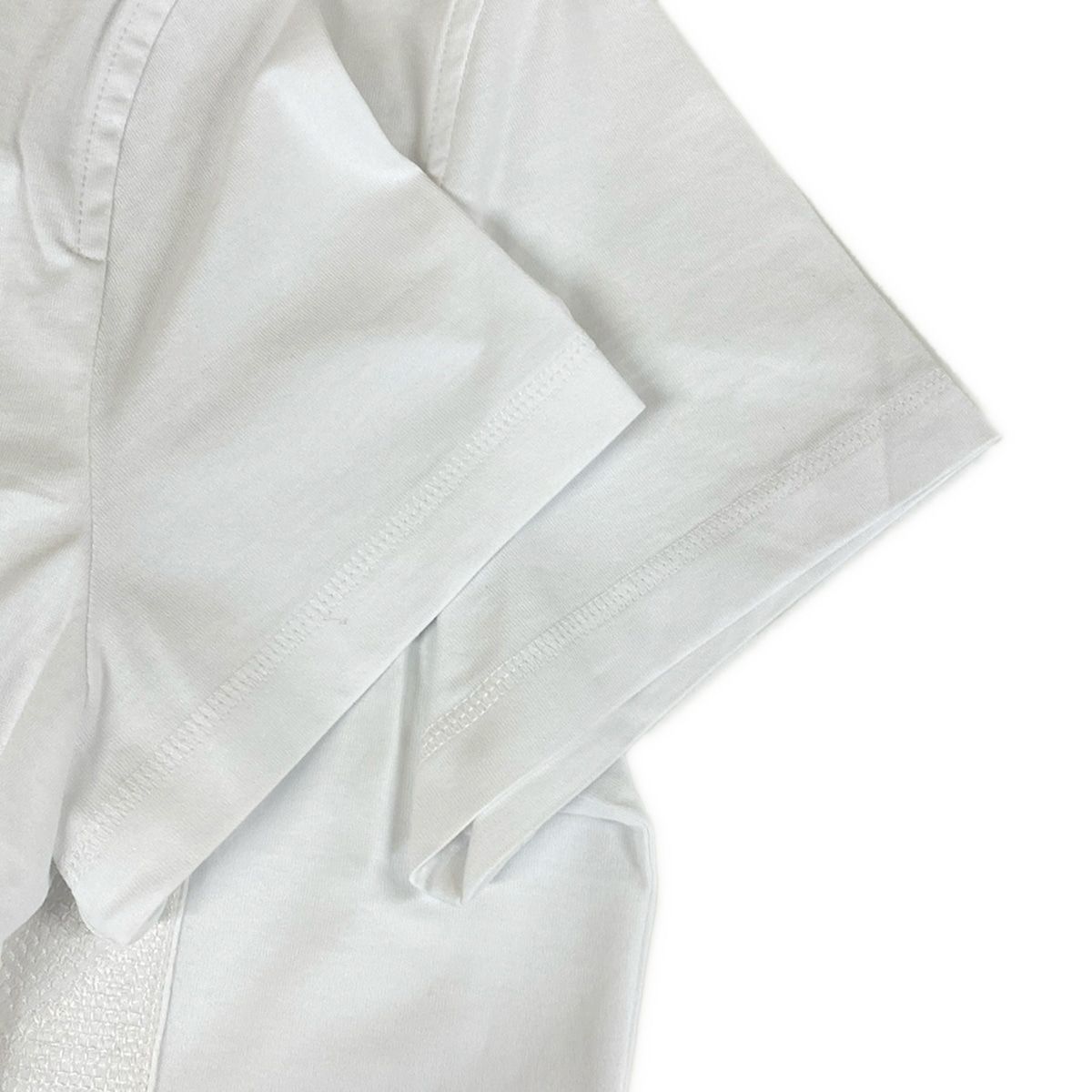 Hermes Short Sleeve T-Shirt 40 M Same Embroidered Pocket White Crew Neck — view 5
