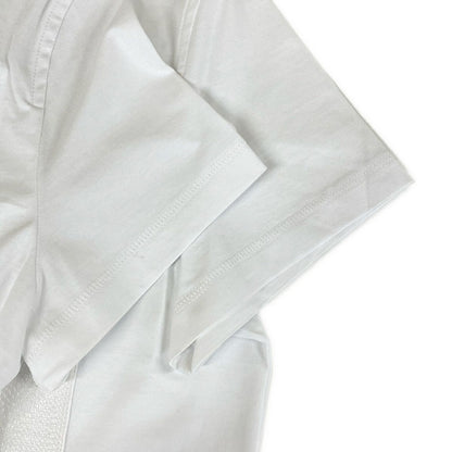 Hermes Short Sleeve T-Shirt 40 M Same Embroidered Pocket White Crew Neck — view 5