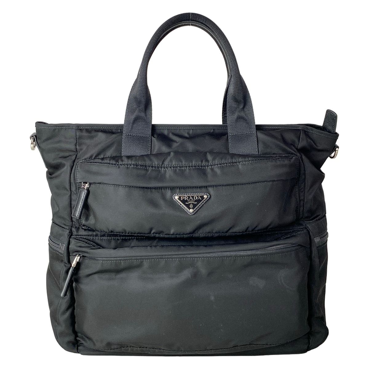 Prada Handbag Black Leather