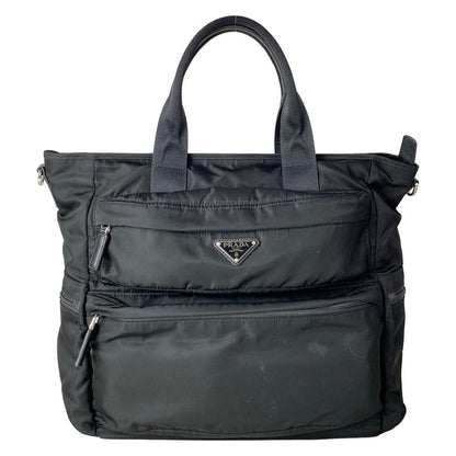 Prada Handbag Black Leather