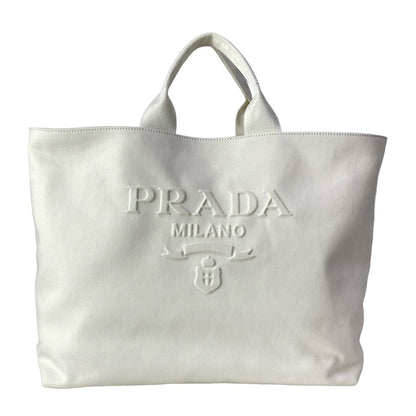 Prada Tote Drill White