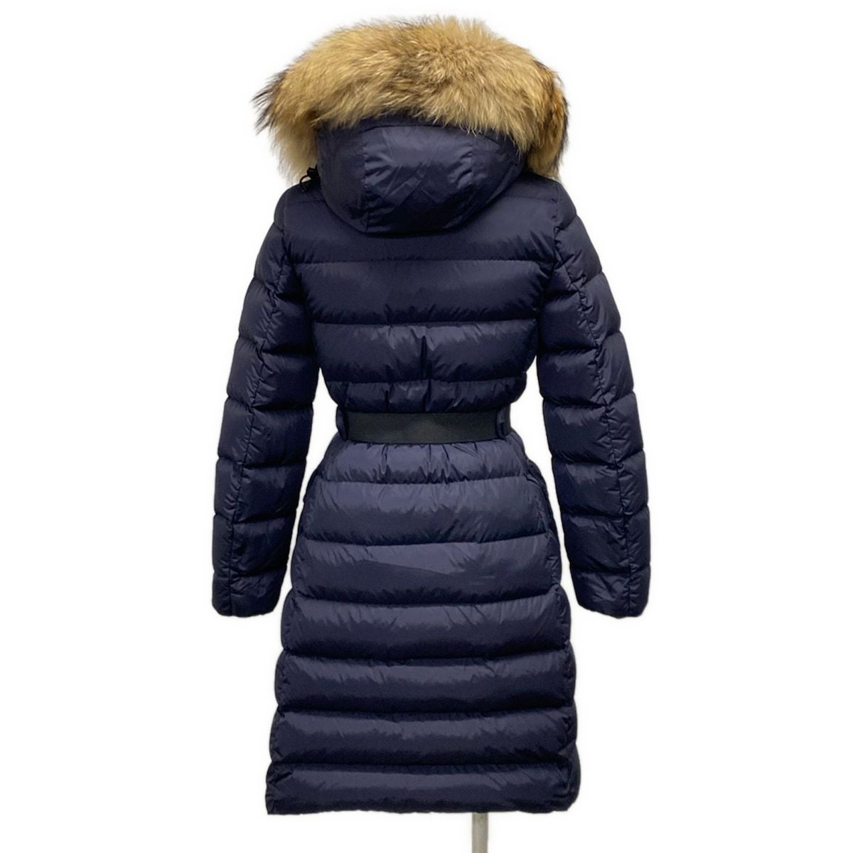 Moncler Down Jacket Coat 00 XS Khloe Dark Navy Long Sleeve Winter — view 2