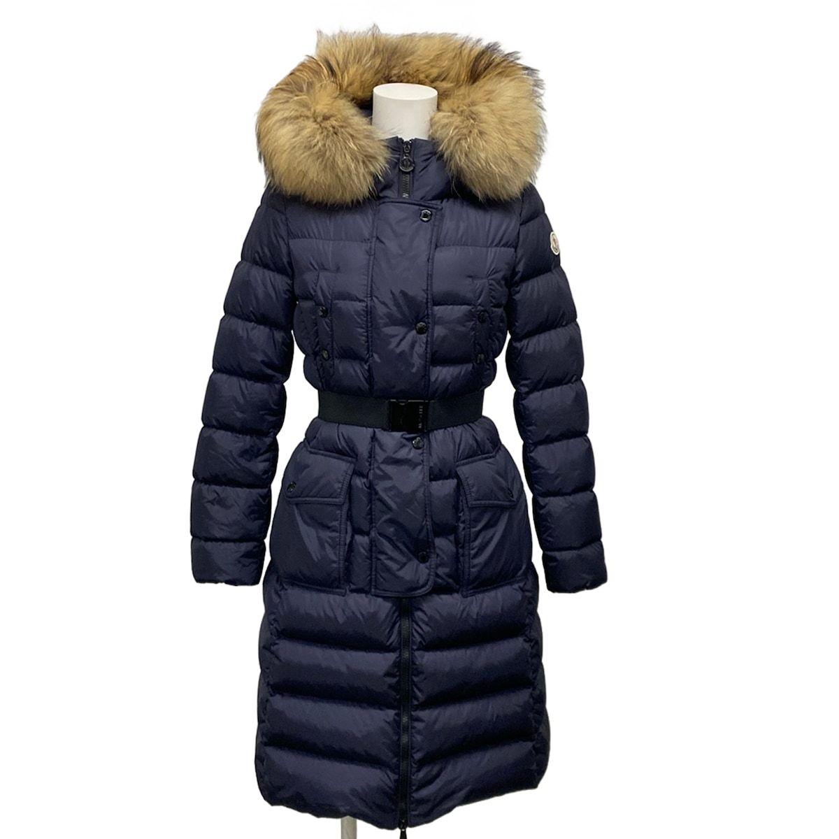 Moncler Down Jacket Coat 00 XS Khloe Dark Navy Long Sleeve Winter
