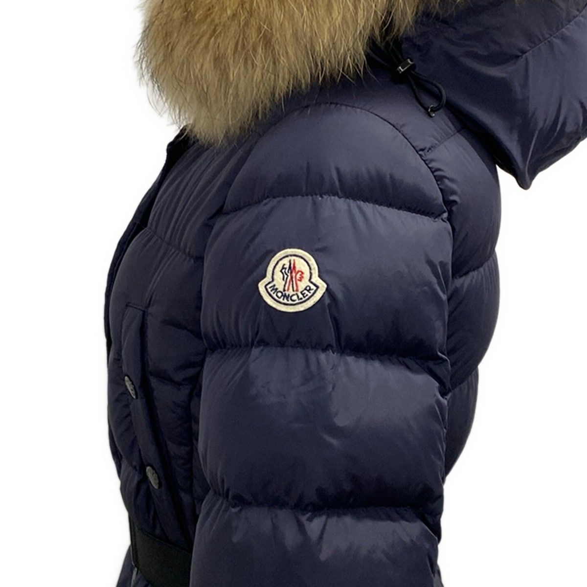Moncler Down Jacket Coat 00 XS Khloe Dark Navy Long Sleeve Winter — view 8