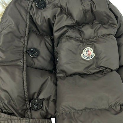 Moncler Down Jacket Coat 00 XS Messina Dark Brown Gray Long Sleeve Winter — view 9