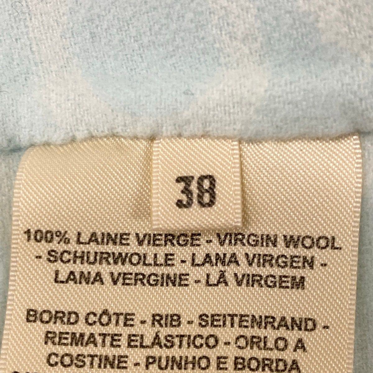 Hermes Jacket 38 M Light Blue Long Sleeve Zip Up Chaine D'ancre Spring Autumn — view 5