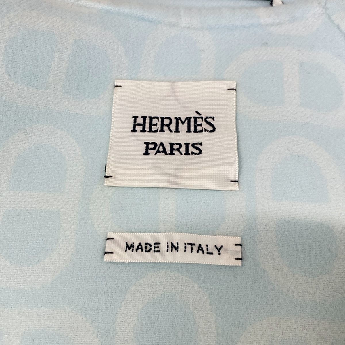 Hermes Jacket 38 M Light Blue Long Sleeve Zip Up Chaine D'ancre Spring Autumn — view 3