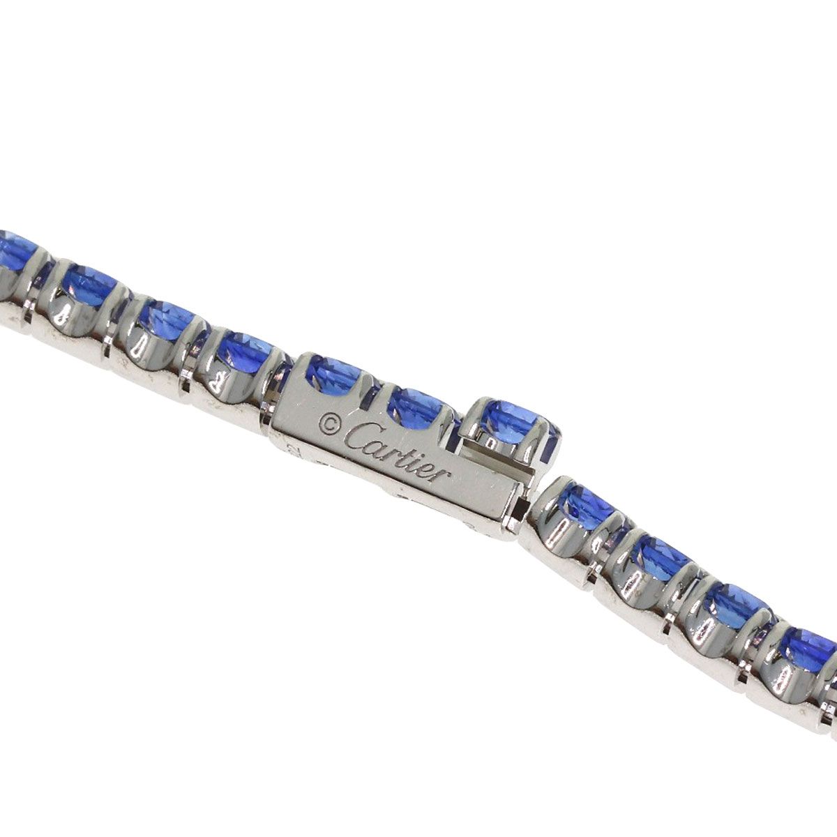Cartier Essential Line Sapphire Bracelet 18k White Gold — view 5