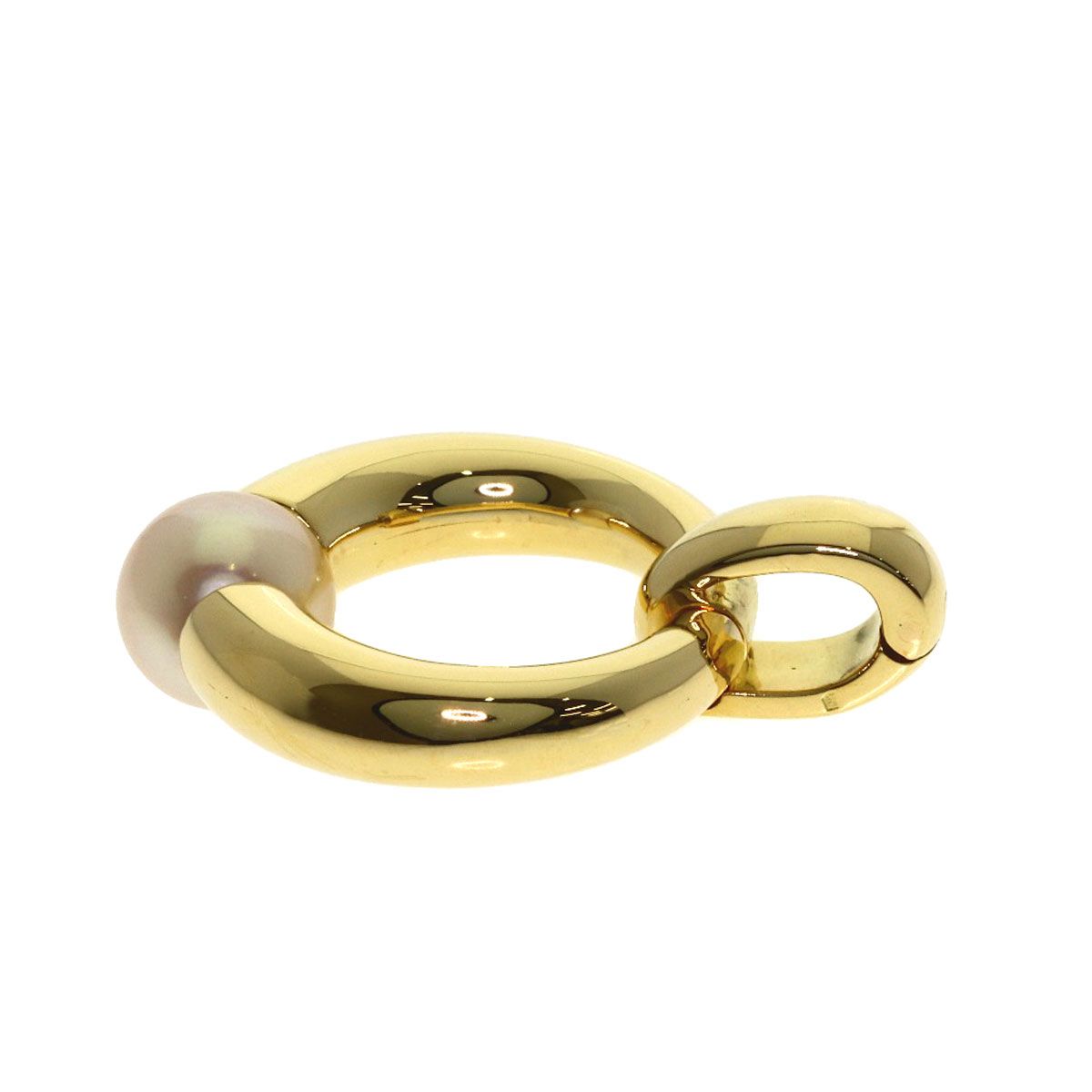 Cartier Pearl Pendant Top 18k Yellow Gold — view 3