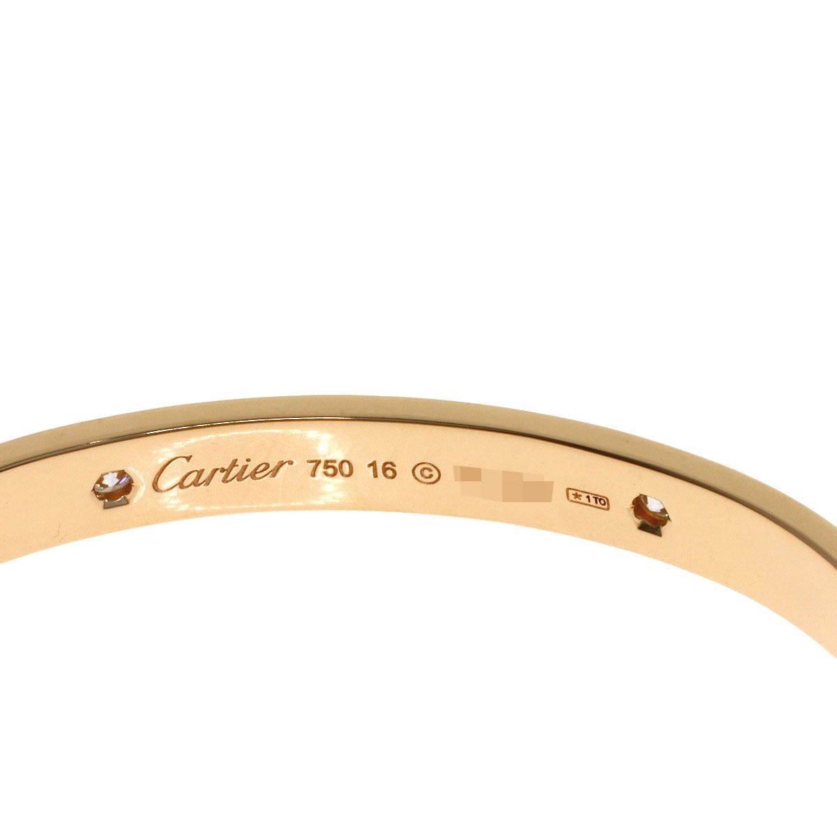 Cartier Love Bracelet Classic Half Diamond Driver 18k Pink Gold — view 6