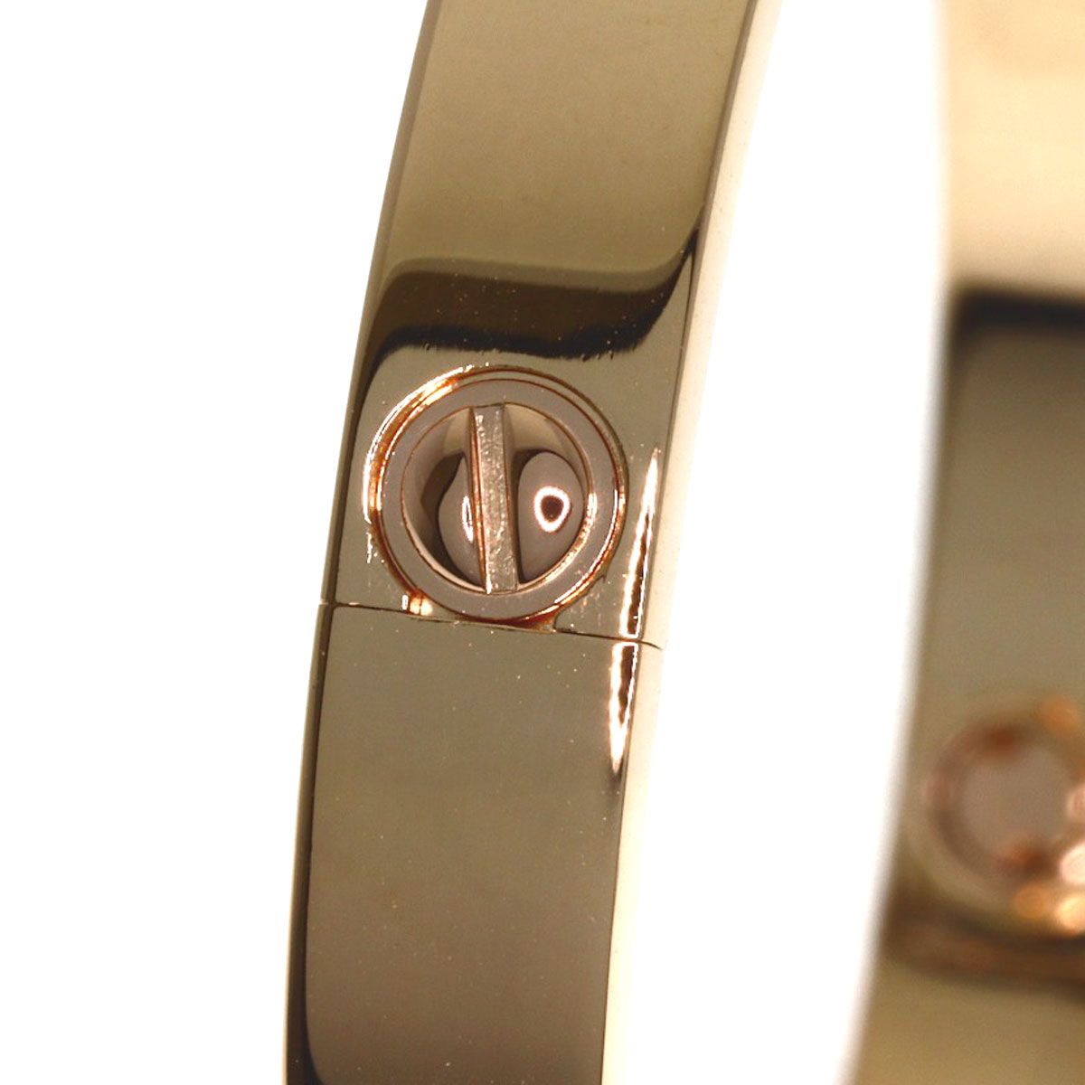 Cartier Love Bracelet Classic Half Diamond Driver 18k Pink Gold — view 7