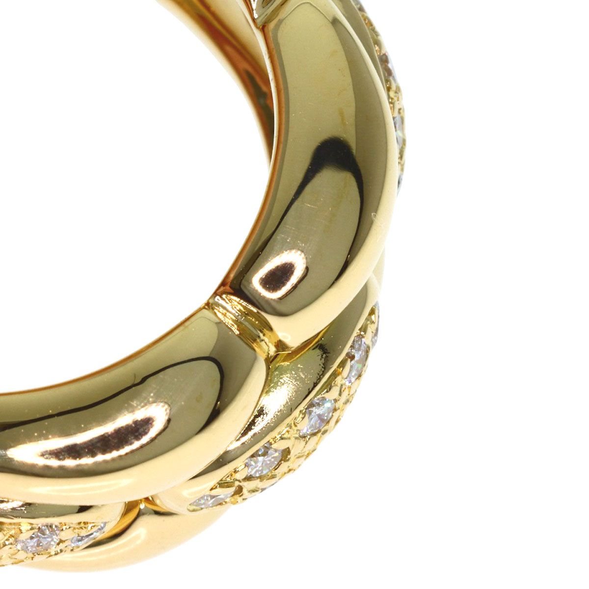 Cartier Astre Diamond Ring 54 18k Yellow Gold