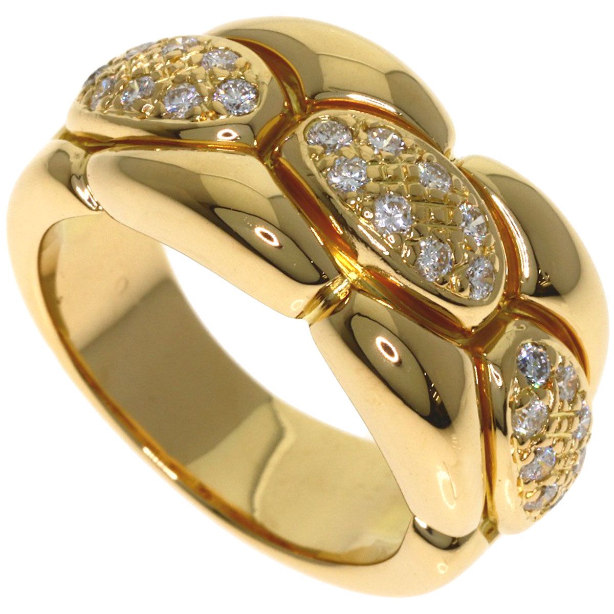 Cartier Astre Diamond Ring 54 18k Yellow Gold